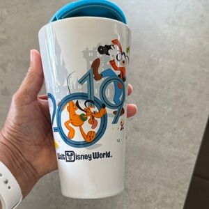 Disney White Ceramic Mug with Colorful Design Made in Thailand